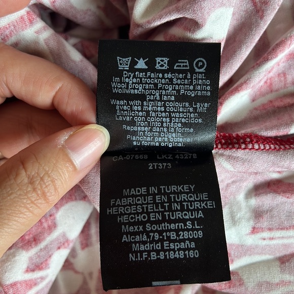 Mexx Red & White Floral Skirt - size S - Picture 8 of 8